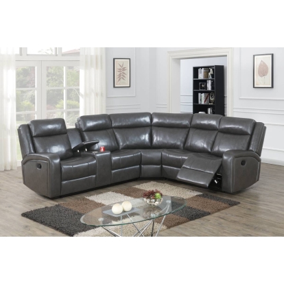 Poundex Manual Reclining Sectional Model F8770