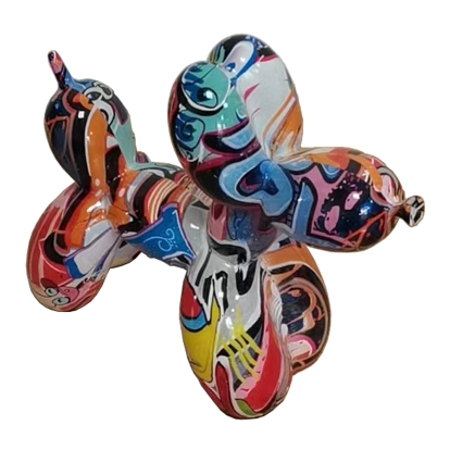 Modrest Graffiti Balloon Dog Modern Multi-Color Sculpture Sculpture Multi-Toned furniture-00181337 Vig Furniture VGTH-235335