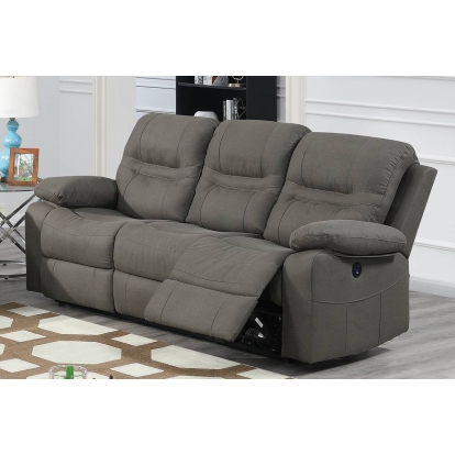 Poundex Power Reclining Sofa Model F86243