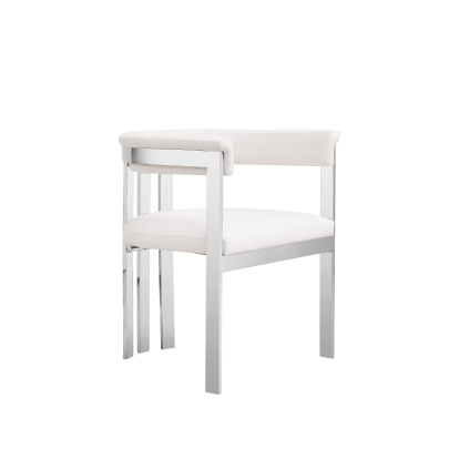 VIG Furniture White Dining Chair SKU VGZA-Y129-WHTSTL - Product ID 81231