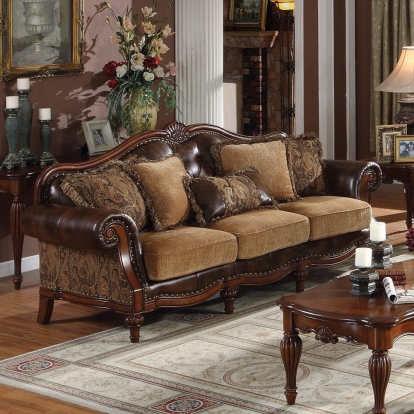 ACME Dreena Sofa With 5 Pillows Model 5495