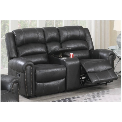 Poundex Power Reclining Loveseat Model F86352