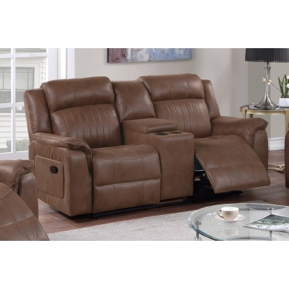 Poundex Manual Reclining Loveseat Model F8742