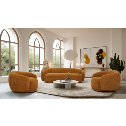 VIG Furniture Orange Sofa Set SKU VGEV-B1830-SOFA-SET-ORG - Product ID 81458
