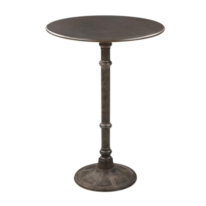 Coaster Danbury Round Bar Table Dark Russet and Antique Bronze Model 100064