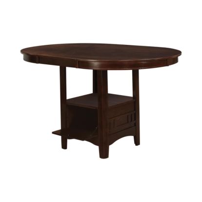 Coaster Lavon Oval Counter Height Table Warm Brown Model 100888N
