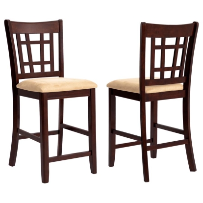 Coaster Lavon 24" Counter Stools Tan and Brown (Set of 2) Model 100889N