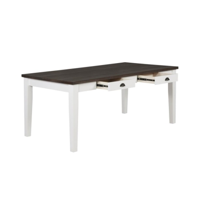 Coaster Kingman 4-drawer Dining Table Espresso and White Model 109541