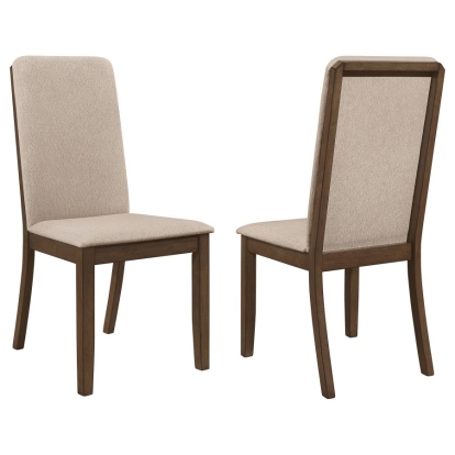 Coaster Wethersfield Solid Back Side Chairs Latte (Set of 2) Model 109842