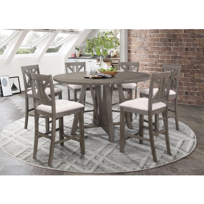 Coaster Athens 5-piece Counter Height Dining Set Barn Grey Model 109858-S5