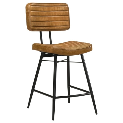 Coaster Partridge Upholstered Counter Height Stools with Footrest (Set of 2) Model 110649