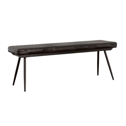 Coaster Partridge Cushion Bench Espresso and Black Model 110653