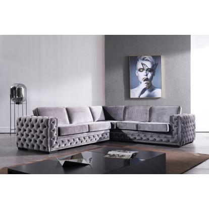VIG Furniture Grey Sectional Sofa SKU VG2T1125-GRY - Product ID 75131