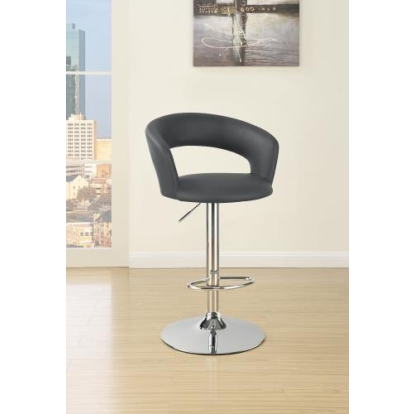Coaster Barraza 29" Adjustable Height Bar Stool Grey and Chrome