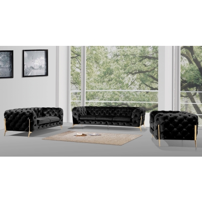 VIG Furniture Black Sofa Set SKU VGCA1346-BLK - Product ID 75345