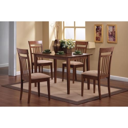 Coaster Robles 5-piece Dining Set Chestnut and Tan