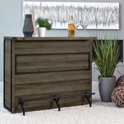 Coaster Joe 5-shelf Bar Unit Aged Oak