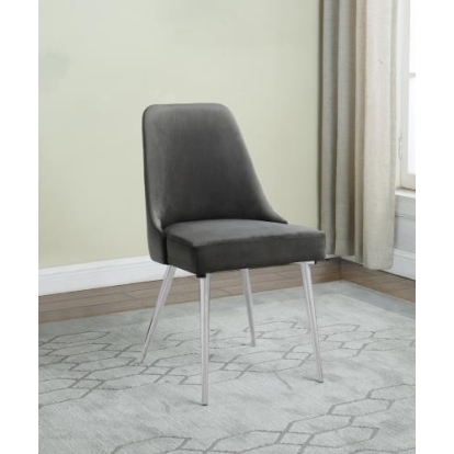Coaster Cabianca Curved Back Side Chairs Grey (Set of 2)