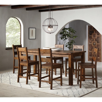 Coaster Coleman 5-piece Counter Height Dining Set Rustic Golden Brown Model 192028-S5