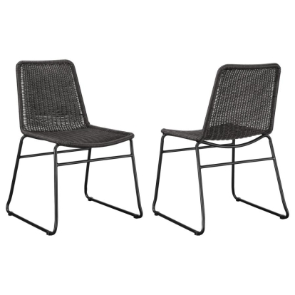 Coaster Dacy Upholstered Dining Chairs (Set of 2) Brown and Sandy Black Model 192032