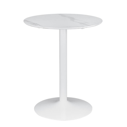Coaster Arkell Round Pedestal Counter Height Table White Model 193068