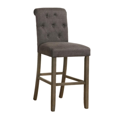 Coaster Balboa Tufted Back Bar Stools Grey and Rustic Brown (Set of 2) Model 193179
