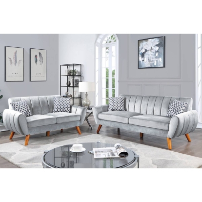 Poundex 2-Piece Sofa Set Model F8875