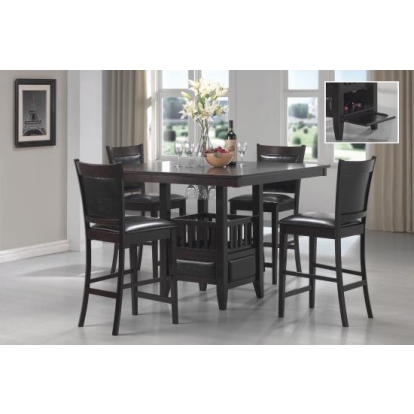 Coaster Jaden 5-piece Dining Room Set Espresso and Black Model 100958-S5