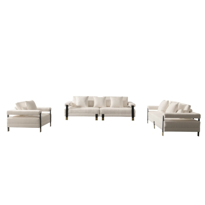 VIG Furniture Off-White Sofa Set SKU VGHM-XF530-SET-IVY - Product ID 82181