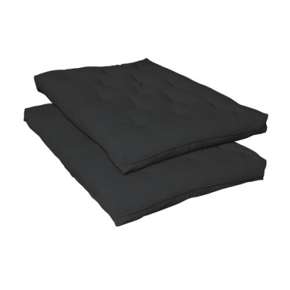 Coaster 6" Promotional Futon Pad Black