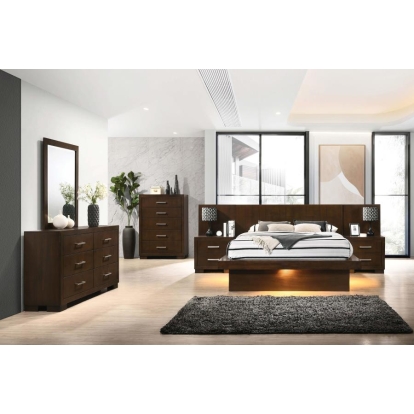 Coaster Jessica Minimalistic Platform Bedroom Set Model 200711KW-S4