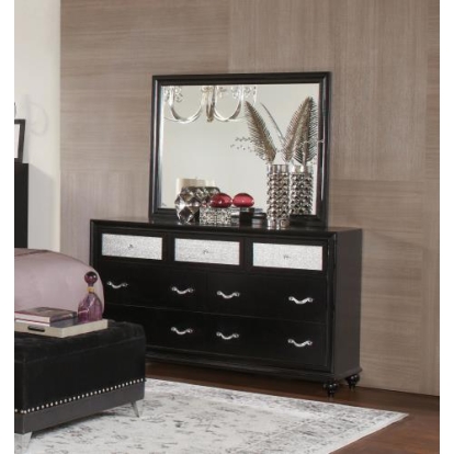 Coaster Barzini 7-drawer Rectangular Dresser Black