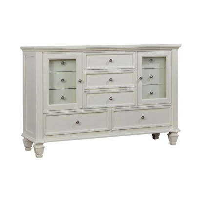 Coaster Sandy Beach 11-drawer Rectangular Dresser White Model 201303