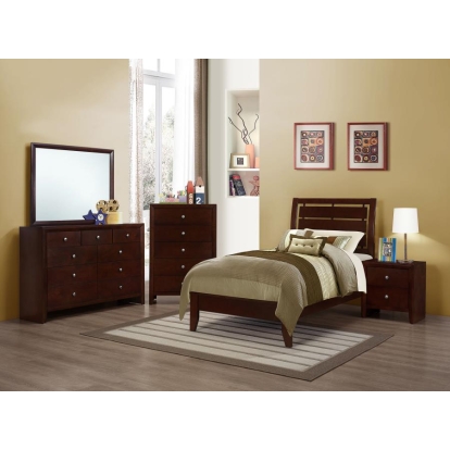 Coaster Serenity Panel Bedroom Set Rich Merlot