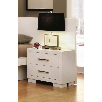 Coaster Jessica Nightstand Panels White (Set of 2) Model 202992P