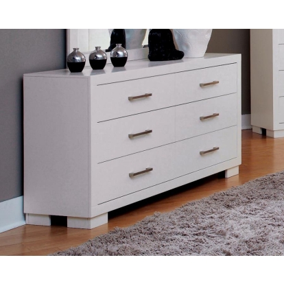 Coaster Jessica 6-drawer Dresser White Model 202993