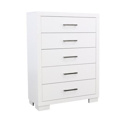 Coaster Jessica 5-drawer Chest White Model 202995