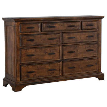 Coaster Elk Grove 9-drawer Dresser with Jewelry Tray Vintage Bourbon Model 203893