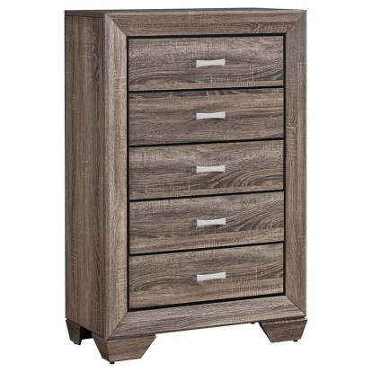 Coaster Kauffman 5-drawer Chest Washed Taupe Model 204195