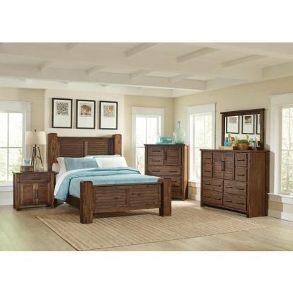 Coaster Sutter Creek Bedroom Set Vintage Bourbon Model 204531Q-S4