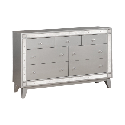 Coaster Leighton 7-drawer Dresser Metallic Mercury Model 204923