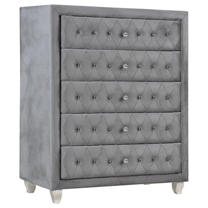 Coaster Deanna 5-drawer Rectangular Chest Grey Model 205105
