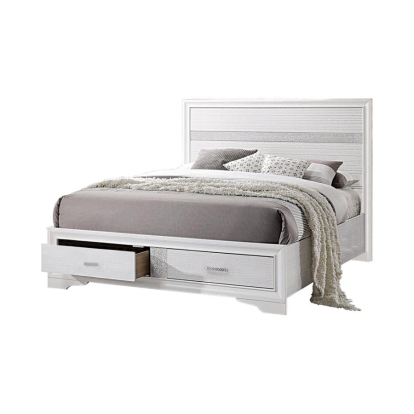 Coaster Miranda California King 2-drawer Storage Bed White Model 205111KW