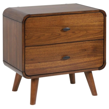 Coaster Robyn 2-drawer Nightstand Dark Walnut Model 205132