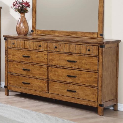 Coaster Brenner 8-drawer Dresser Rustic Honey