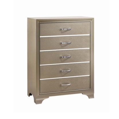 Coaster Beaumont 5-drawer Rectangular Chest Champagne