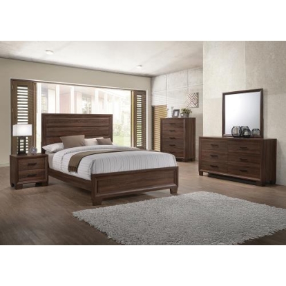 Coaster Brandon Bedroom Set Medium Warm Brown