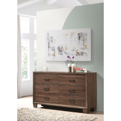 Coaster Brandon 6-drawer Dresser Medium Warm Brown