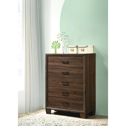 Coaster Brandon 5-drawer Chest Medium Warm Brown