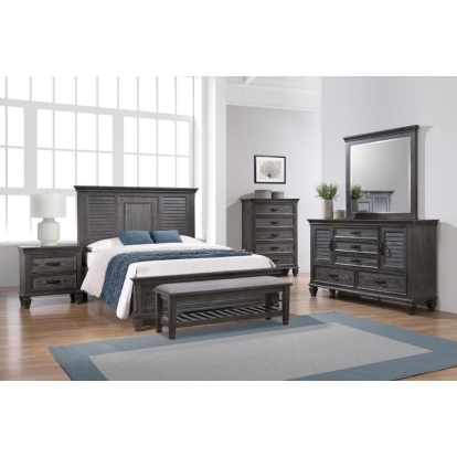 Coaster Franco 5-piece Eastern King Panel Bedroom Set Weathered Sage Model 205731KE-S5